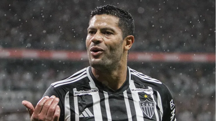 MG - BELO HORIZONTE - 09/04/2023 - MINEIRO 2023, ATLETICO-MG X AMERICA-MG - Hulk jogador do Atletico-MG comemora seu gol durante partida contra o America-MG no estadio Mineirao pelo campeonato Mineiro 2023. Foto: Fernando Moreno/AGIF