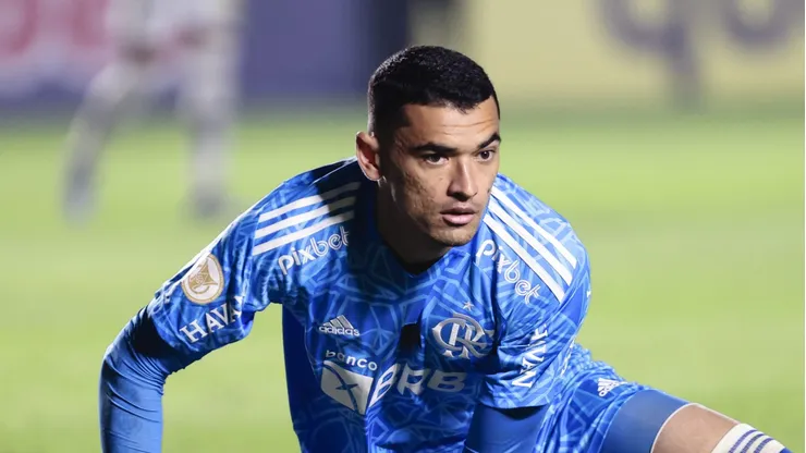 Santos em ação pelo Fla no ano passado