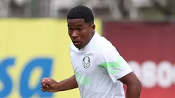 Foto: Cesar Greco/Palmeiras - Endrick durante treinamento