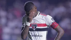 SP - SAO PAULO - 27/06/2023 - COPA SUL-AMERICANA 2023, SAO PAULO X TIGRE - Arboleda jogador do Sao Paulo lamenta chance perdida durante partida contra o Tigre no estadio Morumbi pelo campeonato Copa Sul-Americana 2023. Foto: Ettore Chiereguini/AGIF