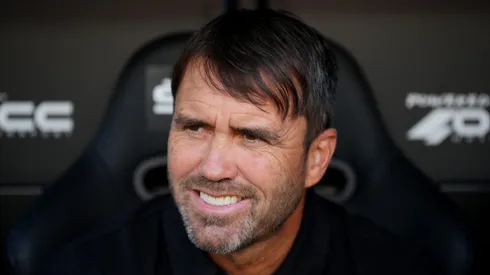 VALENCIA, SPAIN - SEPTEMBER 17: Eduardo Coudet, Head Coach of RC Celta looks on prior to the LaLiga Santander match between Valencia CF and RC Celta at Estadio Mestalla on September 17, 2022 in Valencia, Spain. (Photo by Aitor Alcalde/Getty Images)