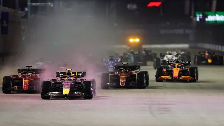 Largada do GP de Singapura de 2022