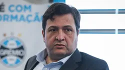 RS - FUTEBOL/GREMIO - ESPORTES - Presidente do Gremio, Alberto Guerra, recebe integrantes da imprensa Gaucha para o Café com Informação. FOTO: LUCAS UEBEL/GREMIO FBPA