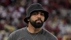 RJ - RIO DE JANEIRO - 05/07/2023 - COPA DO BRASIL 2023, FLAMENGO X ATHLETICO-PR - Gabi jogador do Flamengo durante aquecimento antes da partida contra o Athletico-PR no estadio Maracana pelo campeonato Copa do Brasil 2023. Foto: Thiago Ribeiro/AGIF