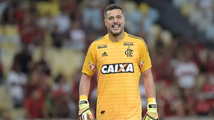 RJ - Rio de Janeiro - 21/04/2018 - Brasileiro A 2018, Flamengo x America-MG - Julio Cesar jogador do Flamengo durante partida contra o America-MG no estadio Maracana pelo campeonato Brasileiro A 2018. Foto: Thiago Ribeiro/AGIF