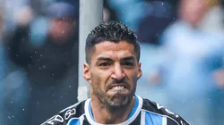 RS - PORTO ALEGRE - 03/09/2023 - BRASILEIRO A 2023, GREMIO X CUIABA - Luis Suarez jogador do Gremio comemora seu gol durante partida contra o Cuiaba no estadio Arena do Gremio pelo campeonato Brasileiro A 2023. Foto: Maxi Franzoi/AGIF
