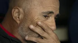 RJ - RIO DE JANEIRO - 27/05/2023 - BRASILEIRO A 2023, FLAMENGO X CRUZEIRO - Jorge Sampaoli tecnico do Flamengo durante partida contra o Cruzeiro no estadio Maracana pelo campeonato BRASILEIRO A 2023. Foto: Jorge Rodrigues/AGIF