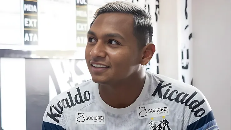 Foto: Divulgação/Santos - Alfredo Morelos é reforço do Santos