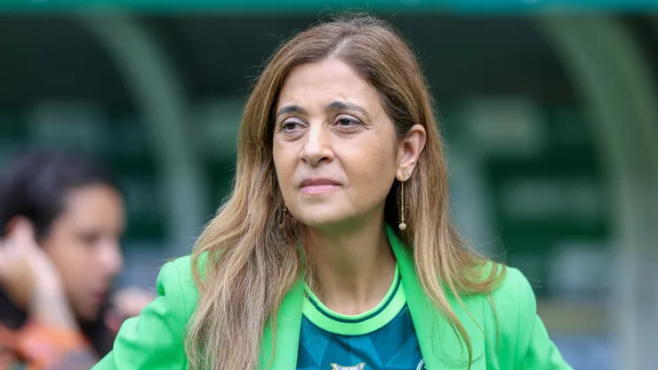 SP - SAO PAULO - 09/04/2023 - PAULISTA 2023, PALMEIRAS X AGUA SANTA - Leila Pereira presidente do Palmeiras antes da partida entre Palmeiras e Agua Santa no estadio Arena Allianz Parque pelo campeonato Paulista 2023. Foto: Marcello Zambrana/AGIF