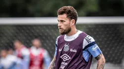 Foto: Raul Baretta/ Santos FC - Lucas Lima no treino de ontem (6)