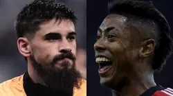 Foto: Ettore Chiereguini/AGIF / Foto: Alexandre Loureiro/AGIF - Bruno Méndez e Bruno Henrique interessam ao Grêmio.