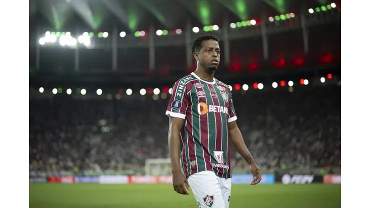 RJ - RIO DE JANEIRO - 24/08/2023 - LIBERTADORES 2023, FLUMINENSE X OLIMPIA - Keno jogador do Fluminense antes da partida contra o Olimpia no estadio Maracana pelo campeonato Libertadores 2023. Foto: Jorge Rodrigues/AGIF