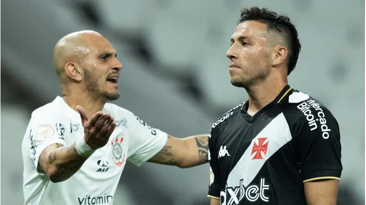 Foto: Diogo Reis/AGIF - Sebastian jogador do Vasco durante partida contra o Corinthians no estadio Arena Corinthians pelo campeonato Brasileiro A 2023.