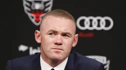 WASHINGTON, DC - JULY 02: Wayne Rooney #9 of DC United speaks during his introduction press conference at The Newseum on July 2, 2018 in Washington, DC. (Photo by Patrick McDermott/Getty Images)