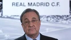 MADRID, SPAIN - NOVEMBER 23: Real Madrid CF president Florentino Perez gives a press conference at Estadio Santiago Bernabeu on November 23, 2015 in Madrid, Spain. (Photo by Gonzalo Arroyo Moreno/Getty Images)