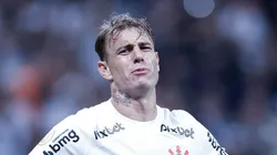 SAO PAULO, BRAZIL - MAY 14: Roger Guedes of Corinthians reacts during a match between Corinthians and Sao Paulo as part of Brasileirao Series A 2023 at Neo Quimica Arena on May 14, 2023 in Sao Paulo, Brazil. (Photo by Alexandre Schneider/Getty Images)