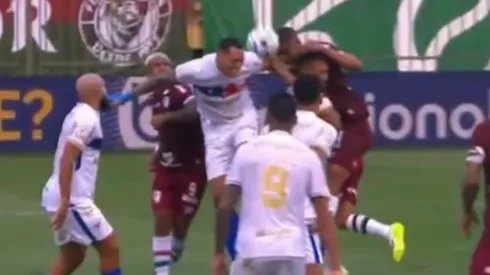 Divulgação/Redes - Pênalti não marcado podia ter prejudicado o clube carioca