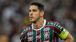 Foto: Thiago Ribeiro/AGIF - Nino jogador do Fluminense comemora seu gol durante partida contra o Cuiaba no estadio Maracana pelo campeonato BRASILEIRO A 2023.