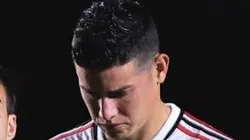 SP - SAO PAULO - 31/08/2023 - COPA SUL-AMERICANA 2023, SAO PAULO X LDU - James Rodriguez jogador do LDU lamenta derrota ao final da partida contra o Sao Paulo no estadio Morumbi pelo campeonato Copa Sul-Americana 2023. Foto: Ettore Chiereguini/AGIF