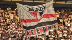 RJ - Rio de Janeiro - 05/11/2022 - BRASILEIRO A 2022, FLUMINENSE X SAO PAULO - Torcida do Sao Paulo durante partida contra Fluminense no estadio Maracana pelo campeonato Brasileiro A 2022. Foto: Thiago Ribeiro/AGIF