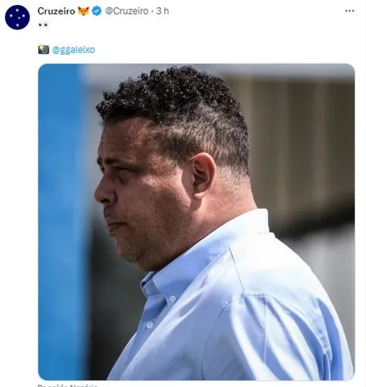 Ronaldo atento acompanhando os trabalhos na Toca