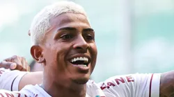 MG - BELO HORIZONTE - 15/04/2023 - BRASILEIRO A 2023, AMERICA-MG X FLUMINENSE - John Kennedy jogador do Fluminense comemora seu gol durante partida contra o America-MG no estadio Independencia pelo campeonato BRASILEIRO A 2023. Foto: Gilson Junio/AGIF