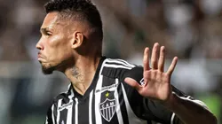 MG - BELO HORIZONTE - 29/07/2023 - BRASILEIRO A 2023, ATLETICO-MG X FLAMENGO - Paulinho jogador do Atletico-MG comemora seu gol durante partida contra o Flamengo no estadio Independencia pelo campeonato Brasileiro A 2023. Foto: Fernando Moreno/AGIF