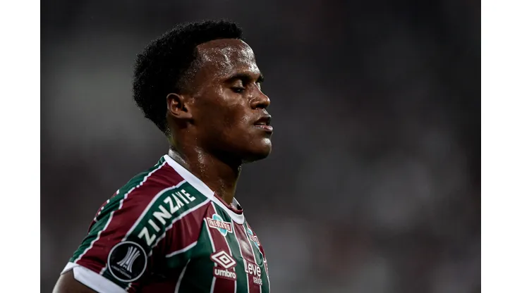 RJ - RIO DE JANEIRO - 24/08/2023 - LIBERTADORES 2023, FLUMINENSE X OLIMPIA - Jhon Arias jogador do Fluminense durante partida contra o Olimpia no estadio Maracana pelo campeonato Libertadores 2023. Foto: Thiago Ribeiro/AGIF