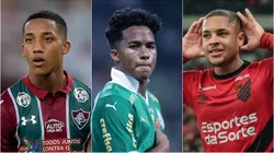 Jogadores já vendidos por Fluminense, Palmeiras e Athletico-PR. Foto: Thiago Ribeiro/ Ettore Chiereguini/Robson Mafra/AGIF
