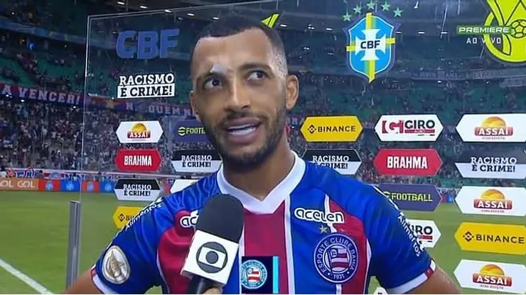 Foto: Reprodução Premiere - Vitor Hugo admite situação engraçada