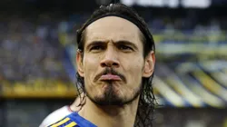 Cavani no Boca Juniors durante partida contra o Lanus em setembro. Daniel Jayo/Getty Images