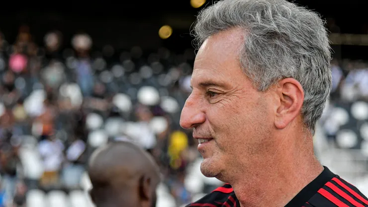 Rodolfo Landim presidente do Flamengo durante partida contra o Vasco no Nilton Santos pelo campeonato Carioca 2022. Foto: Thiago Ribeiro/AGIF