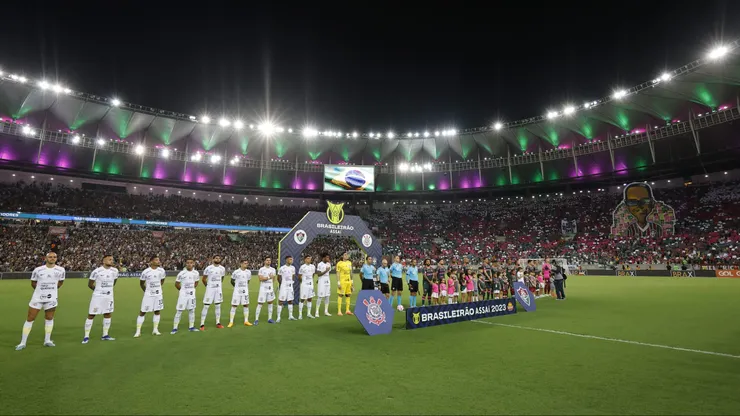 Fluminense e Corinthians no Maracanã pelo Brasileirão. Foto: Wagner Meier/Getty Images.