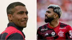 Foto Romário: (Photo by Mark Kolbe/Getty Images) - Foto Gabigol: Thiago Ribeiro/AGIF