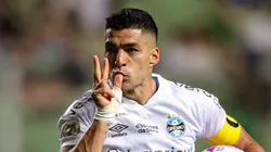 Suárez comemorando gol contra o Coelho.