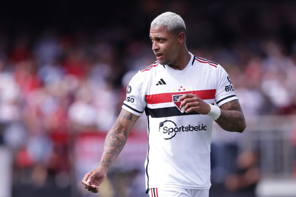 SP – SAO PAULO – 30/07/2023 – BRASILEIRO A 2023, SAO PAULO X BAHIA – David jogador do Sao Paulo durante partida contra o Bahia no estadio Morumbi pelo campeonato Brasileiro A 2023. Foto: Ettore Chiereguini/AGIF