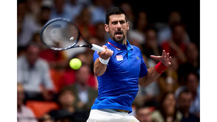 Djokovic representando a Sérvia na Copa Davis