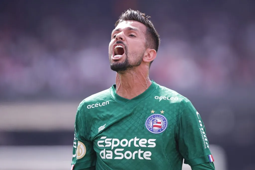 SP – SAO PAULO – 30/07/2023 – BRASILEIRO A 2023, SAO PAULO X BAHIA – Marcos Felipe goleiro do Bahia durante partida contra o Sao Paulo no estadio Morumbi pelo campeonato Brasileiro A 2023. Foto: Ettore Chiereguini/AGIF