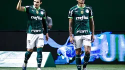 SP - SAO PAULO - 28/10/2023 - BRASILEIRO A 2023, PALMEIRAS X BAHIA - Raphael Veiga jogador do Palmeiras comemora seu gol durante partida contra o Bahia no estadio Arena Allianz Parque pelo campeonato Brasileiro A 2023. Foto: Fabio Giannelli/AGIF