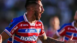 URUGUAI - MALDONADO - 28/10/2023 - COPA SUL-AMERICANA 2023, FORTALEZA X LDU - Lucero jogador do Fortaleza comemora seu gol durante partida contra o LDU no estadio Domingo Burgueno pelo campeonato Copa Sul-Americana 2023. Foto: Giancarlo Santorum/AGIF