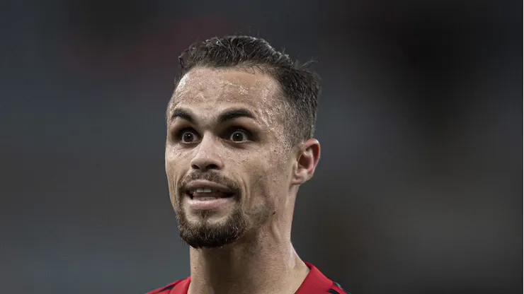 Michael jogador do Flamengo durante partida contra o Atletico-GO no estadio Maracana pelo campeonato Brasileiro A 2021. Foto: Jorge Rodrigues/AGIF