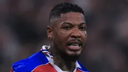 Marinho jogador do Fortaleza durante partida contra o Corinthians no estadio Arena Corinthians pelo campeonato Copa Sul-Americana 2023. Foto: Ettore Chiereguini/AGIF
