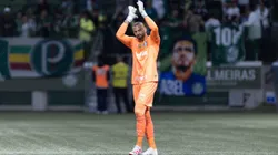 Weverton jogador do Palmeiras durante partida contra o Sao Paulo no estadio Arena Allianz Parque pelo campeonato Brasileiro A 2023. Foto: Abner Dourado/AGIF