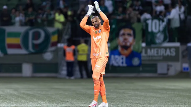 Weverton jogador do Palmeiras durante partida contra o Sao Paulo no estadio Arena Allianz Parque pelo campeonato Brasileiro A 2023. Foto: Abner Dourado/AGIF