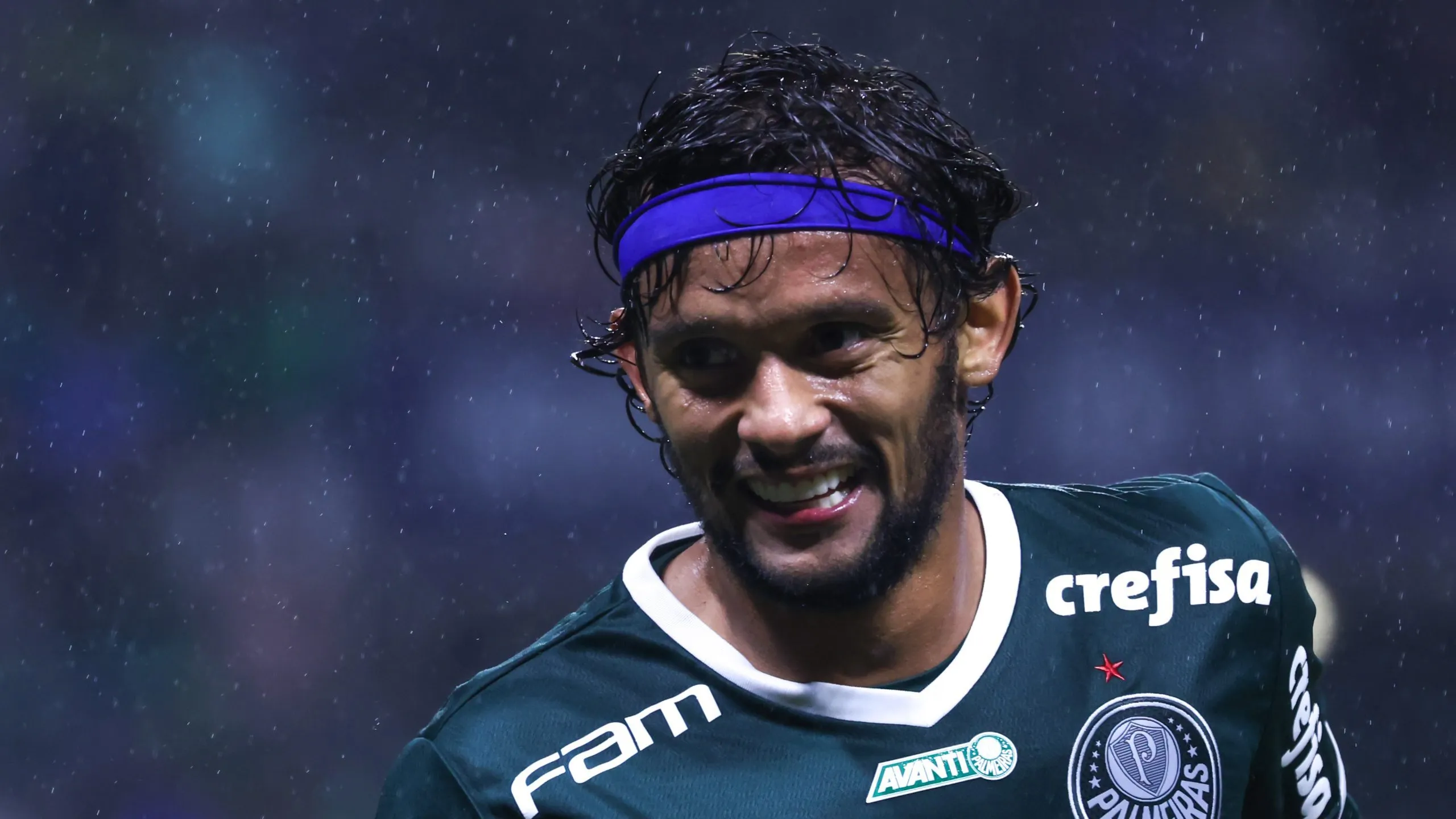 Scarpa com a camisa do Palmeiras