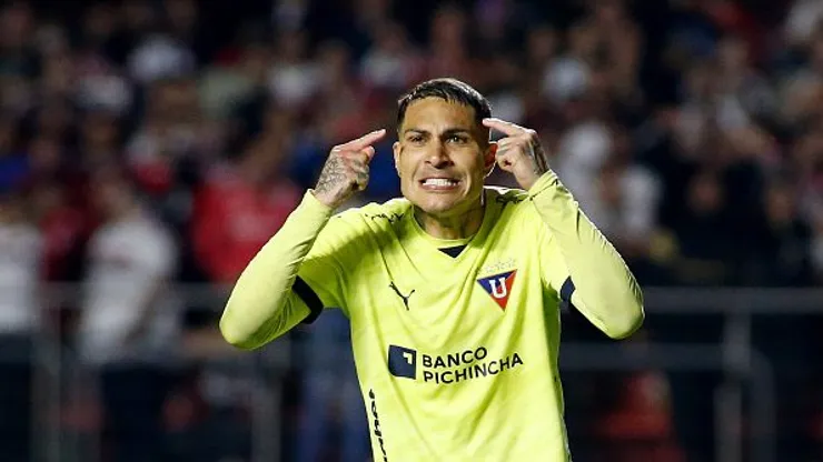 Guerrero em jogo contra o São Paulo na Sul-Americna. Foto: Miguel Schincariol/Getty Images.