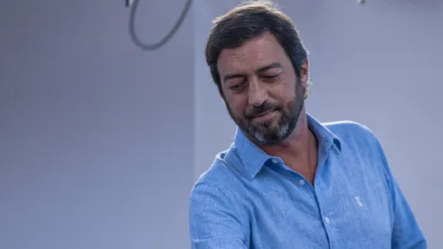 SP – SAO PAULO – 05/05/2023 – CORINTHIANS, APRESENTACAO [TAG2] – Duilio Monteiro Alves presidente do Corinthians, durante apresentacao do novo tecnico do Corinthians Vanderlei Luxemburgo, no CT Joaquim Grava, zona leste da cidade de Sao Paulo, nesta sexta-feira (05) Foto: Ettore Chiereguini/AGIF