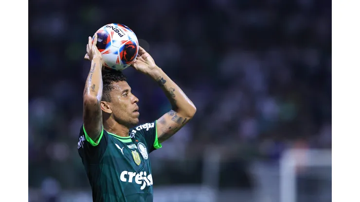 SP - Sao Paulo - 22/02/2023 - PAULISTA 2023, PALMEIRAS X BRAGANTINO - Marcos Rocha jogador do Palmeiras durante partida contra o Bragantino no estadio Arena Allianz Parque pelo campeonato Paulista 2023. Foto: Marcello Zambrana/AGIF