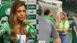 Foto Esq.: Flickr Oficial SE Palmeiras/Cesar Greco e Foto Dir.: Reprodução Tayna Fiori/Twitter - Leila Pereira