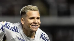 Soteldo jogador do Santos durante partida contra o America-MG no estadio Vila Belmiro pelo campeonato BRASILEIRO A 2023. Foto: Abner Dourado/AGIF